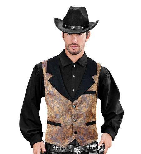 e-carnavalskleding-SYK Vest bruin vintage steampunk