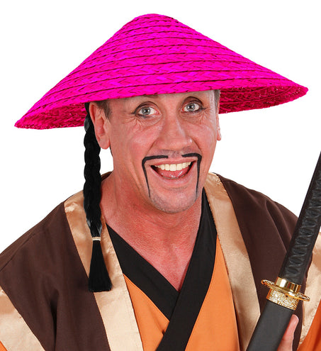 e-carnavalskleding-SYK Vietkong strohoed roze