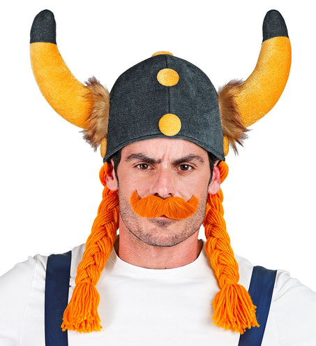 e-carnavalskleding-SYK Viking helm met vlechten