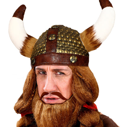e-carnavalskleding-SYK Viking snor rood