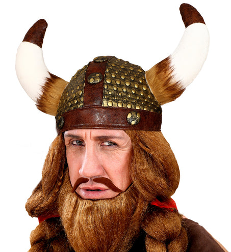 e-carnavalskleding-SYK Viking snor rood