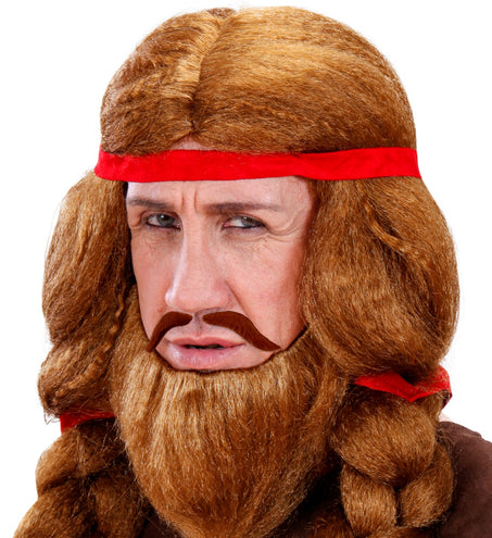 e-carnavalskleding-SYK Viking snor rood