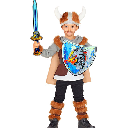e-carnavalskleding-SYK Viking zwaard met schild kinderen