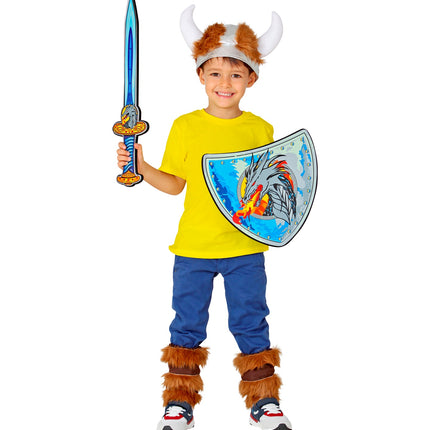 e-carnavalskleding-SYK Viking zwaard met schild kinderen