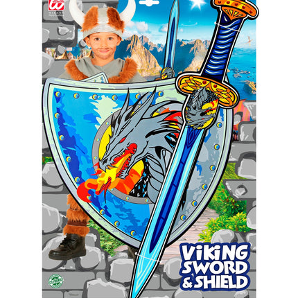 e-carnavalskleding-SYK Viking zwaard met schild kinderen