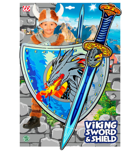 e-carnavalskleding-SYK Viking zwaard met schild kinderen