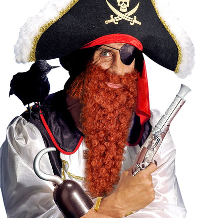 e-carnavalskleding-SYK vikingbaard met snor bruin