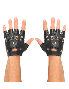 e-carnavalskleding-SYK Vingerloze handschoenen met studs