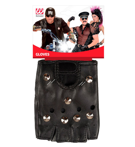 e-carnavalskleding-SYK Vingerloze handschoenen met studs