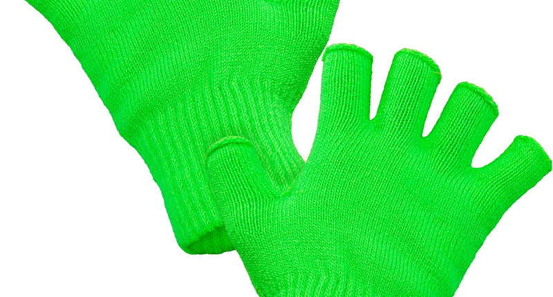 e-carnavalskleding-SYK Vingerloze handschoenen neon groen