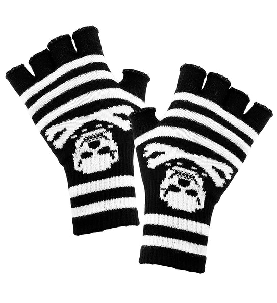 e-carnavalskleding-SYK Vingerloze handschoenen skelet piraat