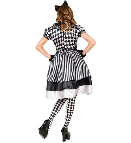 e-carnavalskleding-SYK Vintage clowns jurkje dames