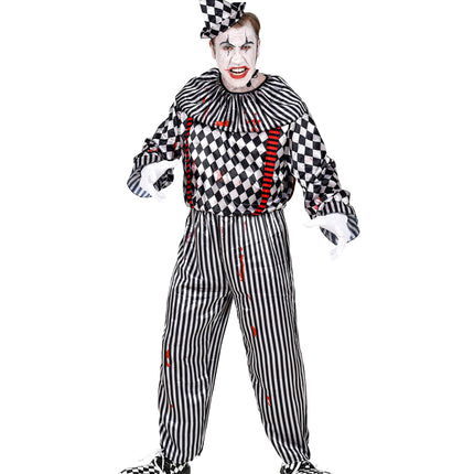 e-carnavalskleding-SYK Vintage clownspak volwassenen