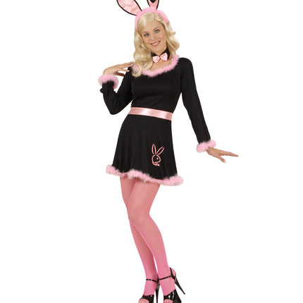 e-carnavalskleding-SYK Visnet panty neon roze