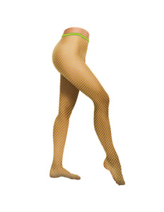 e-carnavalskleding-SYK Visnet panty Sara in neon groen
