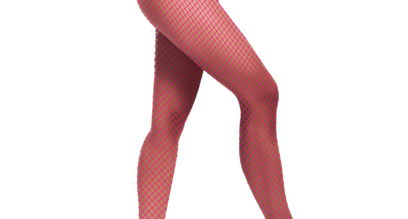 e-carnavalskleding-SYK Visnet panty Sara in neon roze