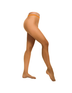 e-carnavalskleding-SYK Visnet panty Sara neon oranje