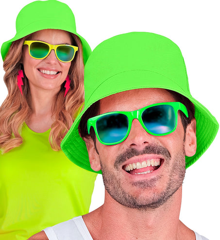 e-carnavalskleding-SYK Vissershoedje neon groen