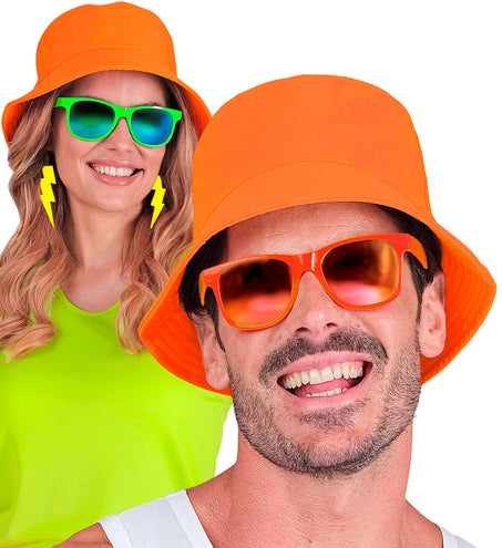 e-carnavalskleding-SYK Vissershoedje neon oranje