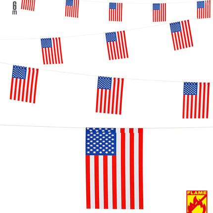 e-carnavalskleding-SYK Vlaggenlijn 6Mtr Usa