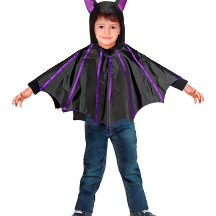 e-carnavalskleding-SYK Vleermuis poncho kind