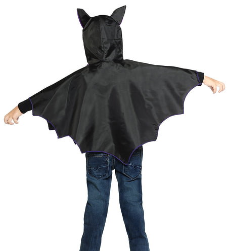 e-carnavalskleding-SYK Vleermuis poncho kind