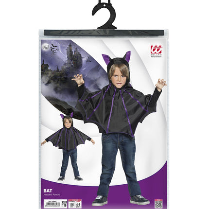 e-carnavalskleding-SYK Vleermuis poncho kind