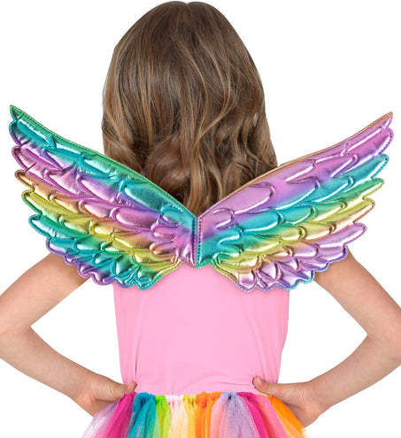 e-carnavalskleding-SYK Vleugels regenboog 43x22 cm