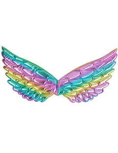 e-carnavalskleding-SYK Vleugels regenboog 43x22 cm