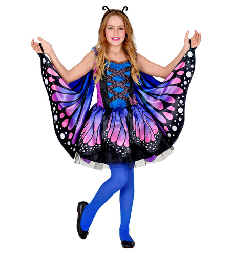 e-carnavalskleding-SYK Vlinder kostuum kinderen blauw paars