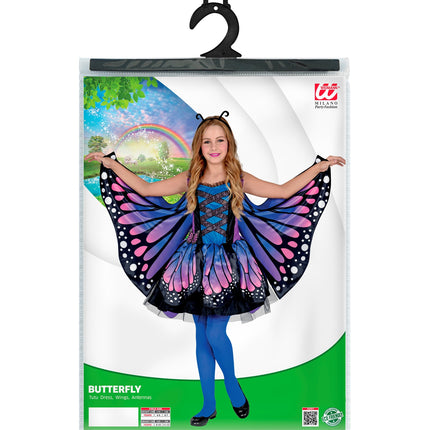 e-carnavalskleding-SYK Vlinder kostuum kinderen blauw paars