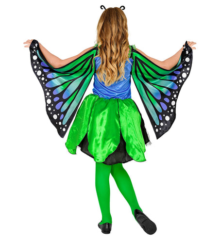 e-carnavalskleding-SYK Vlinderpak blauw groen kind