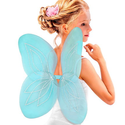 e-carnavalskleding-SYK Vlindervleugels glitter blauw kinderen