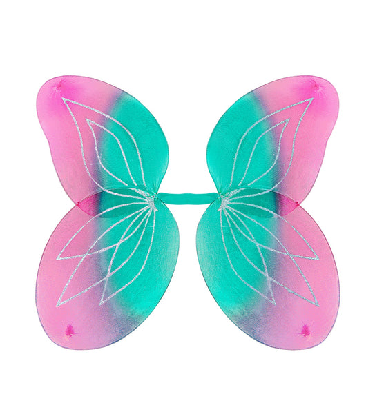 e-carnavalskleding-SYK Vlindervleugels glitter roze/groen kinderen