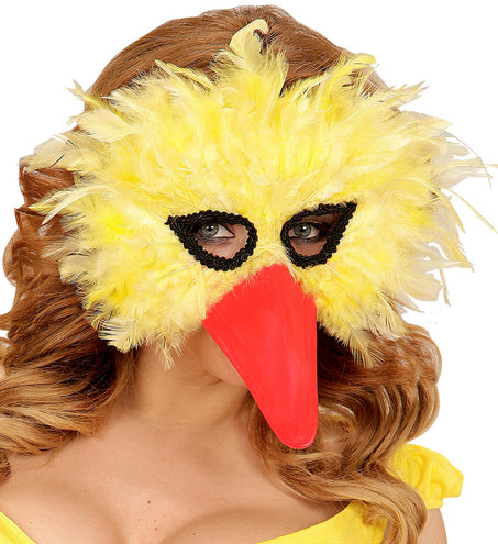 e-carnavalskleding-SYK Vogelmasker Pino geel