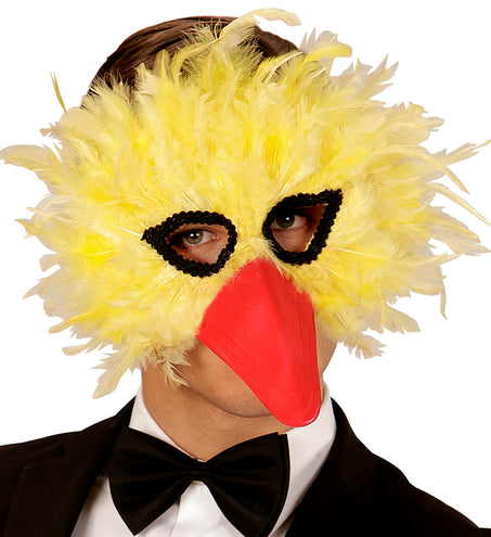 e-carnavalskleding-SYK Vogelmasker Pino geel