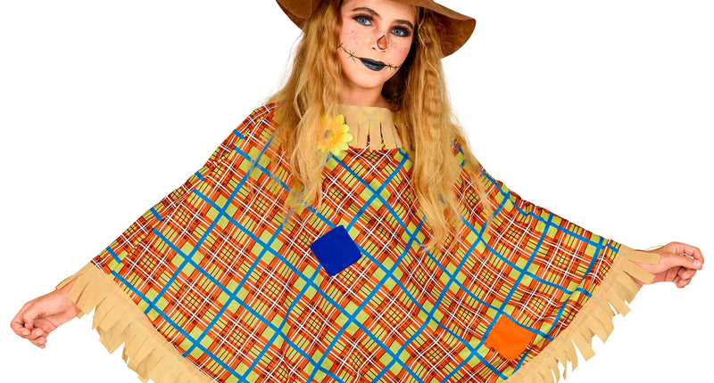 e-carnavalskleding-SYK Vogelverschrikker poncho kind