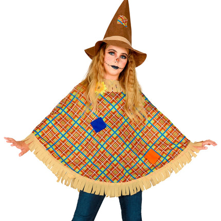 e-carnavalskleding-SYK Vogelverschrikker poncho kind
