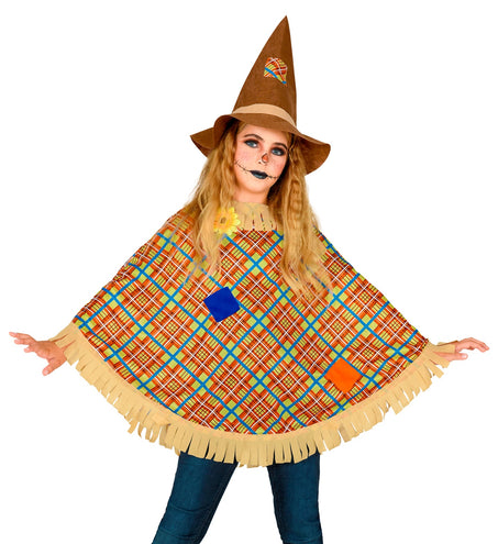 e-carnavalskleding-SYK Vogelverschrikker poncho kind