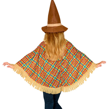 e-carnavalskleding-SYK Vogelverschrikker poncho kind