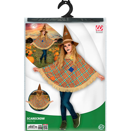 e-carnavalskleding-SYK Vogelverschrikker poncho kind