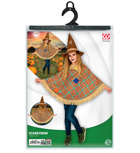 e-carnavalskleding-SYK Vogelverschrikker poncho kind