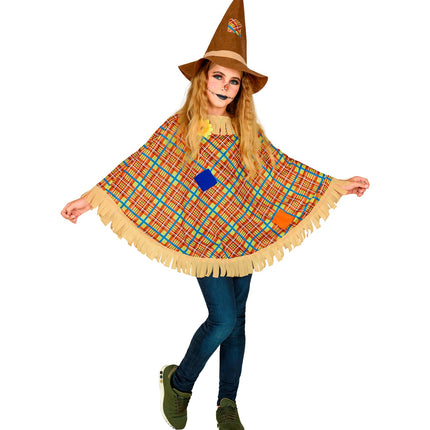e-carnavalskleding-SYK Vogelverschrikker poncho kind