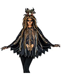 e-carnavalskleding-SYK Voodoo priester poncho volwassenen