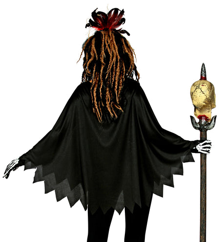 e-carnavalskleding-SYK Voodoo priester poncho volwassenen
