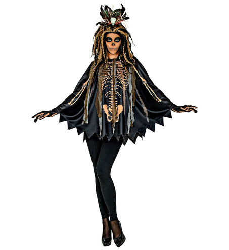 e-carnavalskleding-SYK Voodoo priester poncho volwassenen