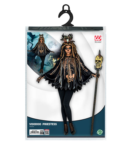 e-carnavalskleding-SYK Voodoo priester poncho volwassenen