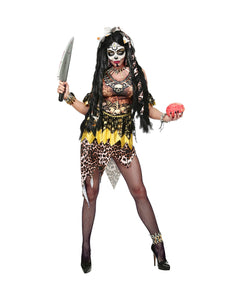 e-carnavalskleding-SYK Voodoo priesteres pak Veerle