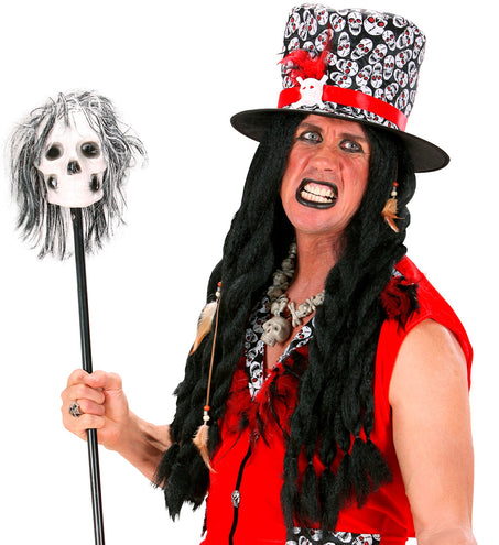 e-carnavalskleding-SYK Voodoo pruik