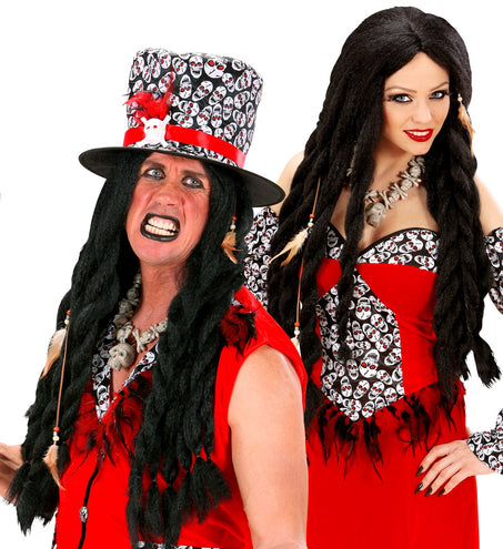 e-carnavalskleding-SYK Voodoo pruik
